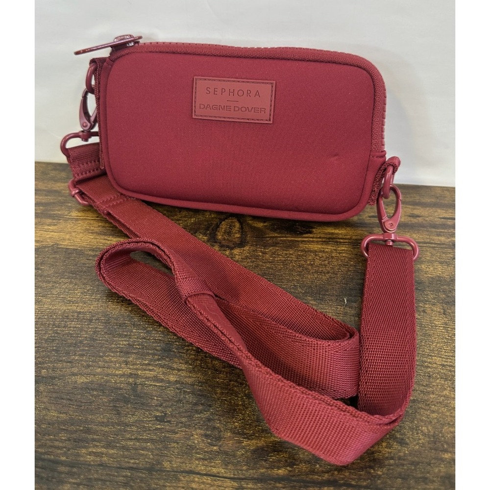 Dagne Dover x Sephora Mara Neoprene Phone Sling Spice Red Limited Edition Bag - Picture 13 of 14